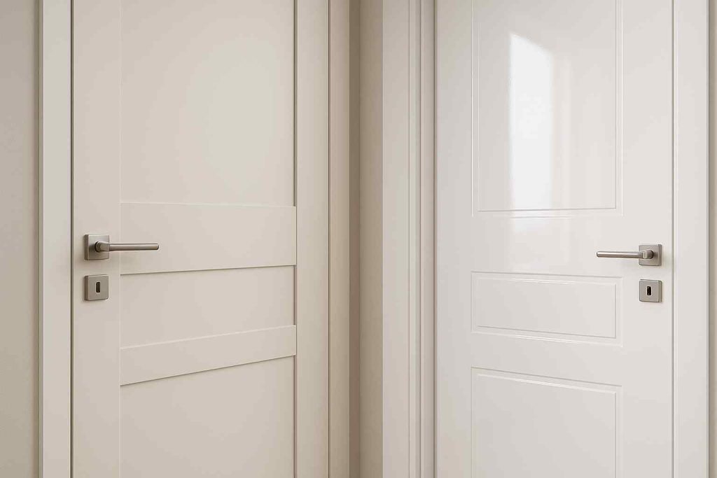 Mat ili sjajna vrata - Koji finiš je otporniji na tragove prstiju, šta se bolje uklapa i kada?