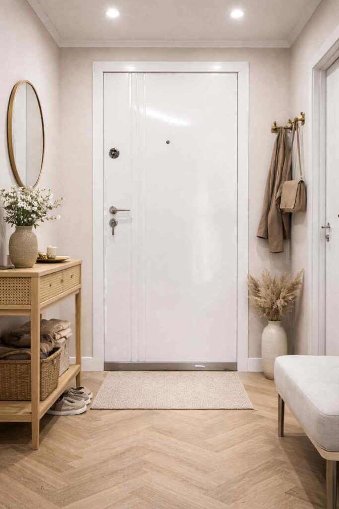 Sigurnosna vrata u boji - Antracit, grafit, drvo-dekor tonovi za hodnik stana + galerija