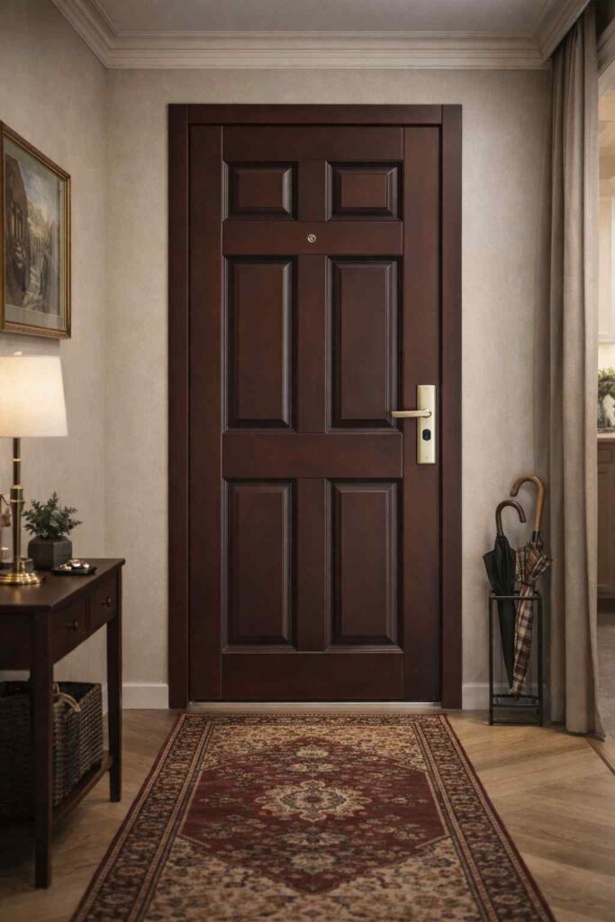 Sigurnosna vrata u boji - Antracit, grafit, drvo-dekor tonovi za hodnik stana + galerija