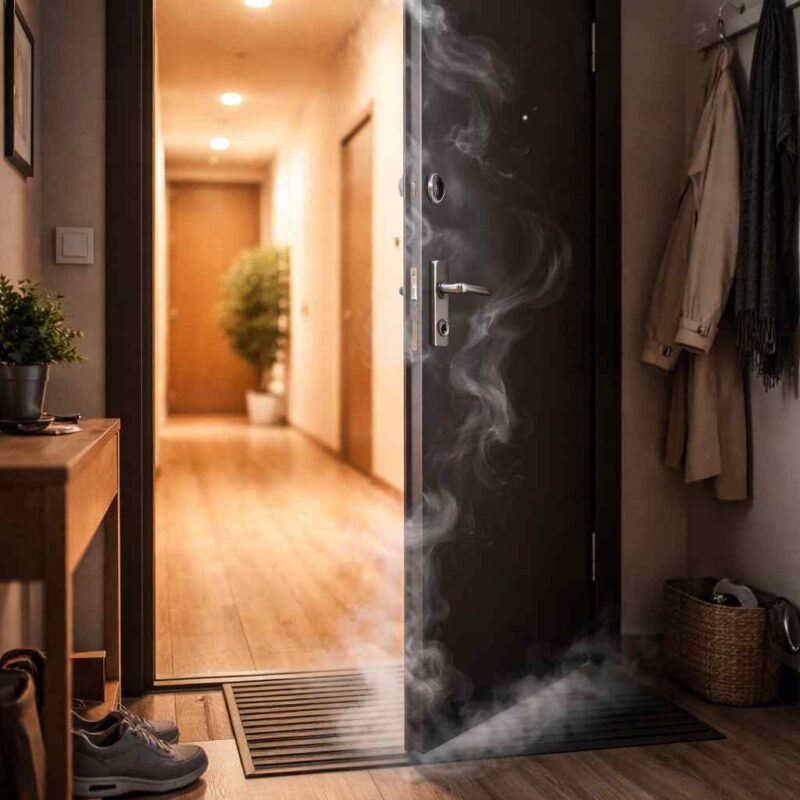 Zašto se u stanu osećaju mirisi iz hodnika - Fizika pritiska, ventilacija i slabe tačke