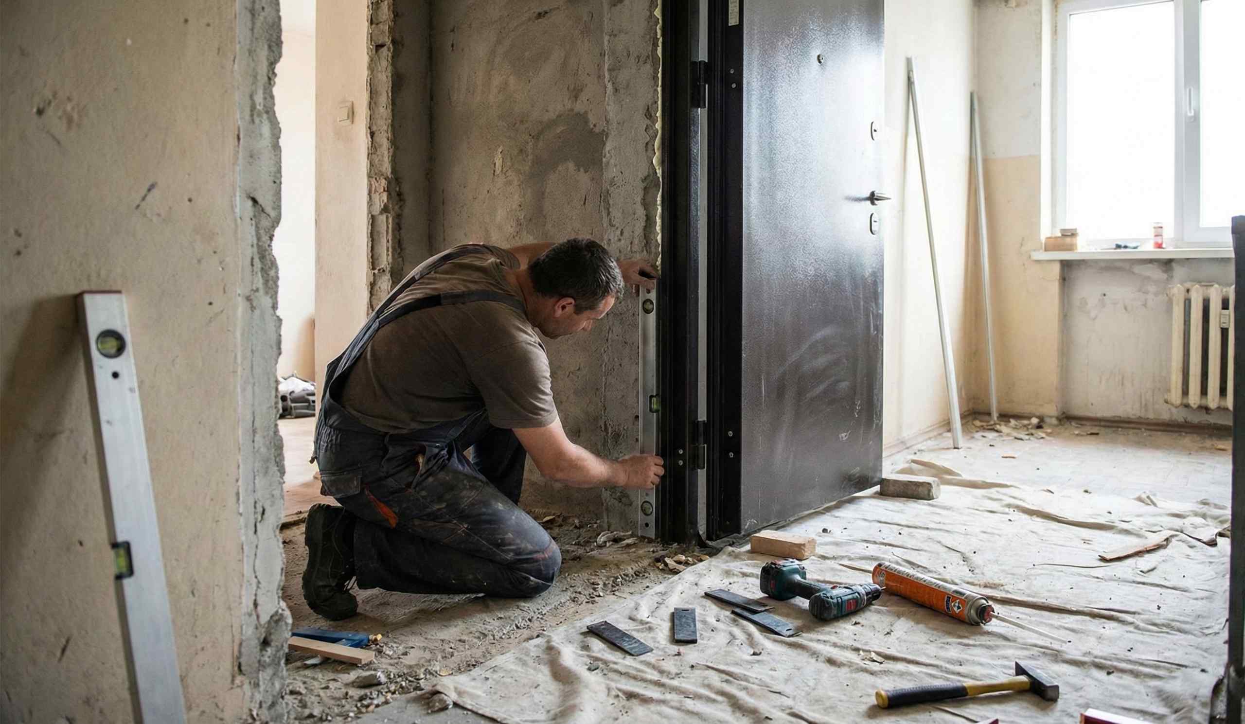 Montaža sigurnosnih vrata u stanu – priprema otvora, redosled i najčešće greške