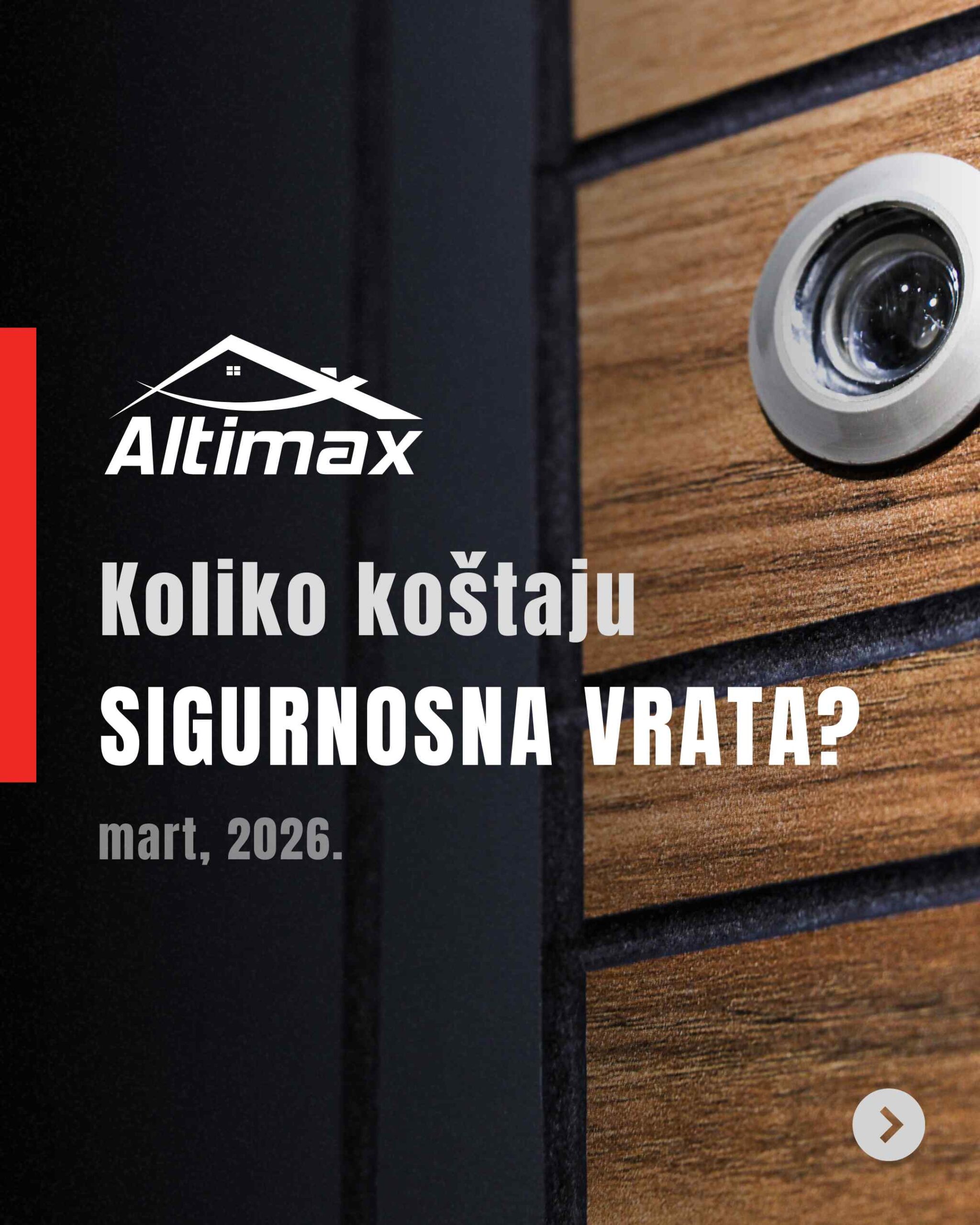 Sigurnosna vrata – cene za 2026. godinu